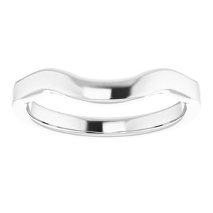 Sterling Silver Band for 8 x 8 mm Cushion Ring