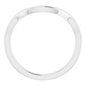 Sterling Silver Band for 12 x 12 mm Cushion Ring