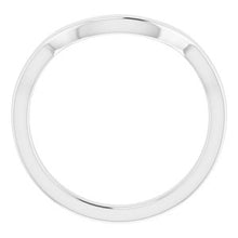 Charger l&#39;image dans la galerie, Sterling Silver Band for 11 x 11 mm Cushion Ring
