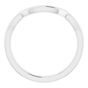 Sterling Silver Band for 7 x 5 mm Emerald Ring