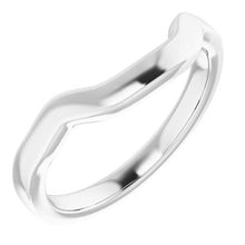 Charger l&#39;image dans la galerie, Sterling Silver Band for 9 x 7 mm Emerald Ring
