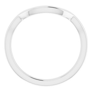 Sterling Silver Band for 9 x 7 mm Emerald Ring