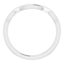 Charger l&#39;image dans la galerie, Sterling Silver Band for 8 x 6 mm Emerald Ring
