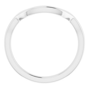 Sterling Silver Band for 12 x 10 mm Emerald Ring