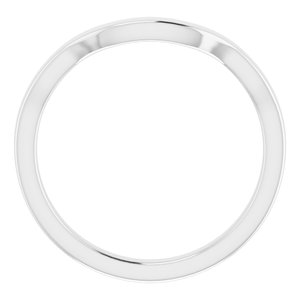 Sterling Silver Band for 7 x 7 mm Square Ring