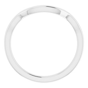 Sterling Silver Band for 8 x 8 mm [cv