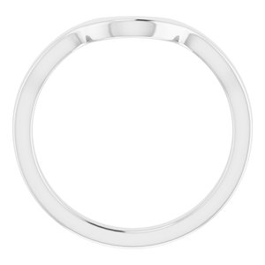 Sterling Silver Band for 9 x 4.5 mm Marquise Ring