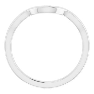 Sterling Silver Band for 6 x 4 mm Pear Ring