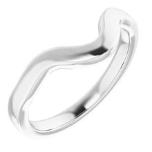 Charger l&#39;image dans la galerie, Sterling Silver Band for 10 x 7 mm Pear Ring
