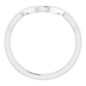 Sterling Silver Band for 10 x 7 mm Pear Ring