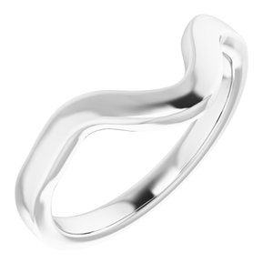 Sterling Silver Band for 12 x 8 mm Pear Ring