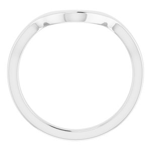 Sterling Silver Band for 12 x 8 mm Pear Ring