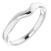 Charger l&#39;image dans la galerie, Sterling Silver Band for 6 x 6 mm Heart Ring
