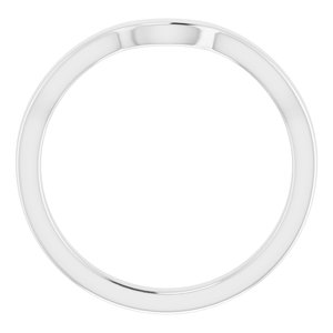 Sterling Silver Band for 6 x 6 mm Heart Ring