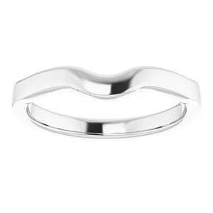 Sterling Silver Band for 6 x 6 mm Heart Ring