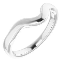 Load image into Gallery viewer, Sterling Silver Band for 8 x 5 mm Pear Ring
