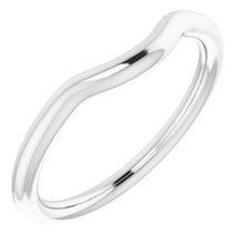 Charger l'image dans la galerie, Sterling Silver Band for 14 x 14 mm Cushion Ring
