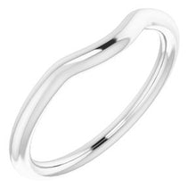 Charger l'image dans la galerie, Sterling Silver Band for 13 x 13 mm Cushion Ring
