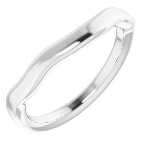 Sterling Silver Band for 8 mm Round Ring