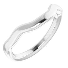 Charger l'image dans la galerie, Sterling Silver Band for 10x8 mm Emerald Ring
