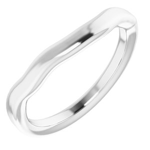 Sterling Silver Band for 6.5 mm Square Ring