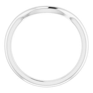 Sterling Silver Band for 12x10 mm Oval Ring
