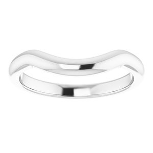 Sterling Silver Band for 12x10 mm Oval Ring