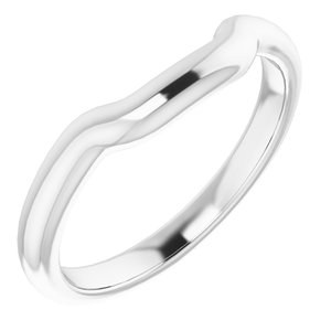 Sterling Silver Band for 9 mm Asscher Ring