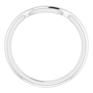 Sterling Silver Band for 9 mm Asscher Ring