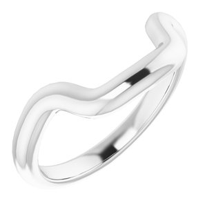 Sterling Silver Band for 16x12 mm Emerald Ring