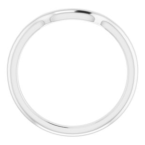 Sterling Silver Band for 5.5 mm Square Ring