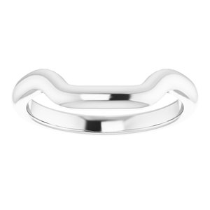 Sterling Silver Band for 15 mm Cushion Ring