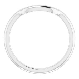 Sterling Silver Band for 8 mm Square Ring
