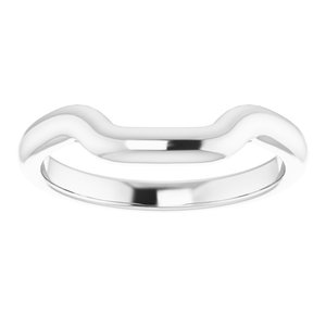 Sterling Silver Band for 8 mm Square Ring