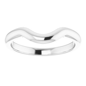Sterling Silver Band for 9x9 mm Heart Ring