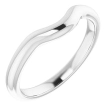 Load image into Gallery viewer, Sterling Silver Band for 7x7 mm Heart Ring

