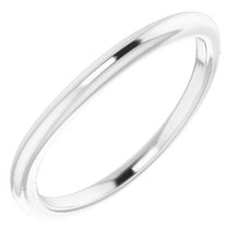 Charger l'image dans la galerie, Sterling Silver Band for 7.4 mm Round Ring
