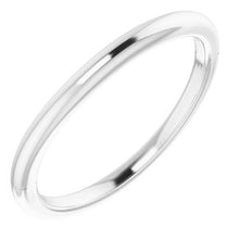 Charger l'image dans la galerie, Sterling Silver Band for 5 mm Cushion Ring
