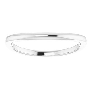 Sterling Silver Band for 14 mm Cushion Ring