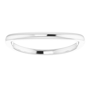 Sterling Silver Band for 14x10 mm Emerald Ring