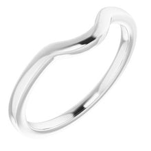 Charger l'image dans la galerie, Sterling Silver Band for 11 x 9 mm Oval
