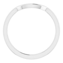 Charger l'image dans la galerie, Sterling Silver Band for 12 x 12 mm Cushion
