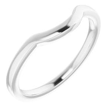 Charger l'image dans la galerie, Sterling Silver Band for 11 x 11 mm Cushion
