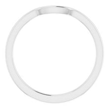 Charger l'image dans la galerie, Sterling Silver Band for 9 x 9 mm Cushion
