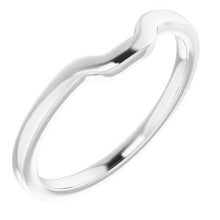 Load image into Gallery viewer, Sterling Silver Band for 10 x 8 mm Emerald
