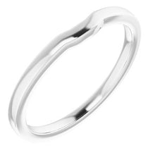Charger l'image dans la galerie, Sterling Silver Band for 7 x 5 mm Emerald
