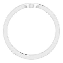 Charger l'image dans la galerie, Sterling Silver Band for 9 x 4.5 mm Marquise
