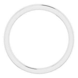 Sterling Silver Band for 4.4 mm Round