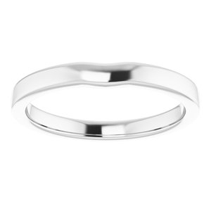 Sterling Silver Band for 8.2 mm Round