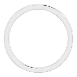 Sterling Silver Band for 7.4 mm Round